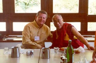 Dr, Roger Teel and the Dalai Lama